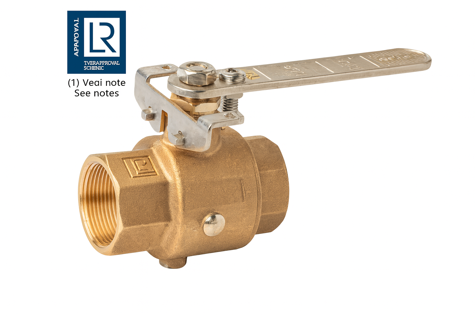 KUGELHAHN BRONZE VERGL. HANDHEBEL 3/4"